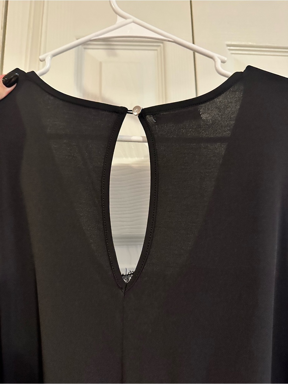 Maurices Black Sleeveless V-Neck Jumpsuit with Tie Waist - Picture 3 of 3